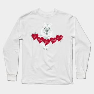 Jumping quokka in love! Long Sleeve T-Shirt